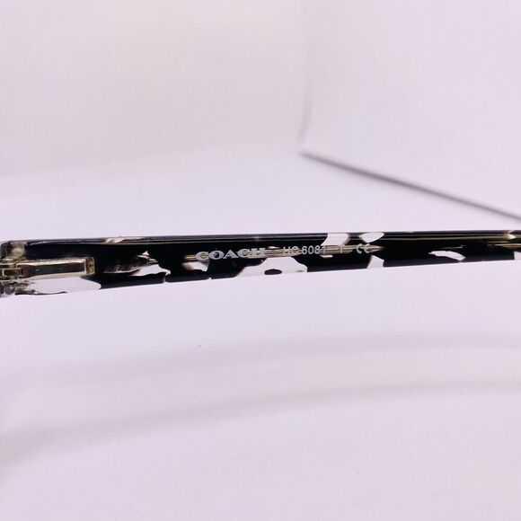 Coach Authentic Eyeglasses HC 6081 5348 51 [] 18 135 MM Black Crystal Mosaic - Picture 4 of 7